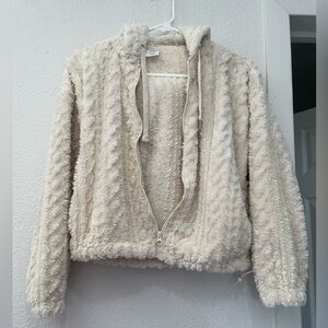 No Boundaries Cream Teddy Jacket